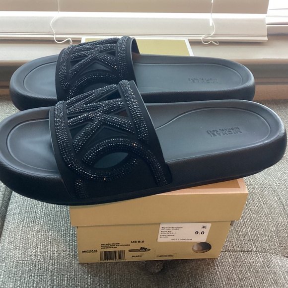 Michael Kors MICHAEL MMK Splash Slide Sandals, size 9 - Picture 9 of 9